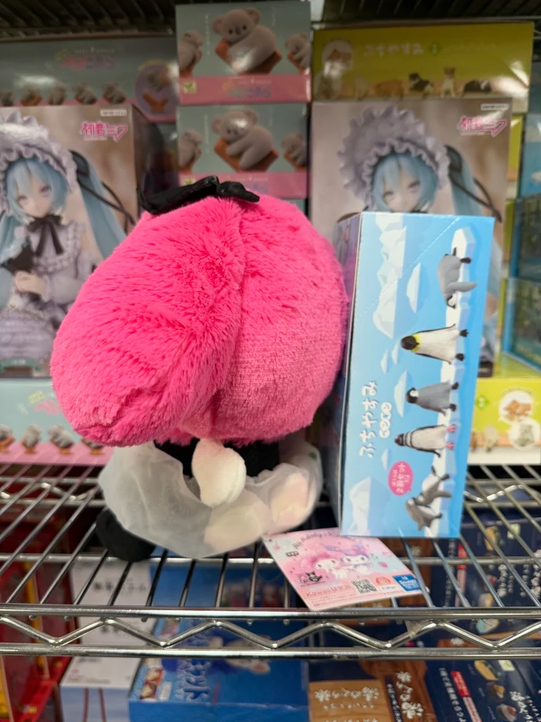 (C#68) (Sold as Half Case of 21) Furyu FR19234 Sanrio My Melody (8) & Kuromi (13) Black Flower - In Dress BIG Plush, 11" - Image 3