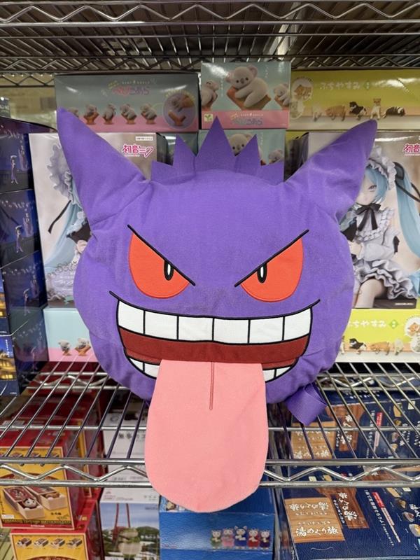 (C#72) (Sold as Singles) Banpresto 2789784 Pokemon Face-Shaped Backpack Plush Gengar Tongue Out ver., 17.3" - Image 4