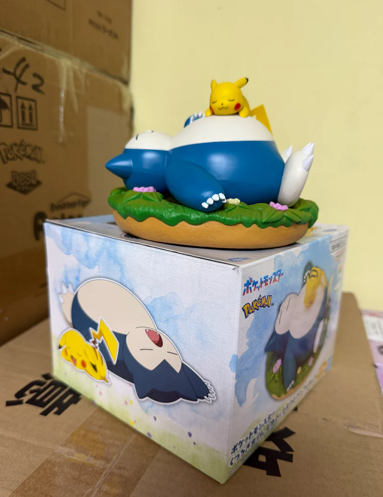 (C#75) (Sold as Singles) Banpresto 2807725 Pokemon Relax Time Pikachu & Snorlax Figure, 3.9" - Image 2