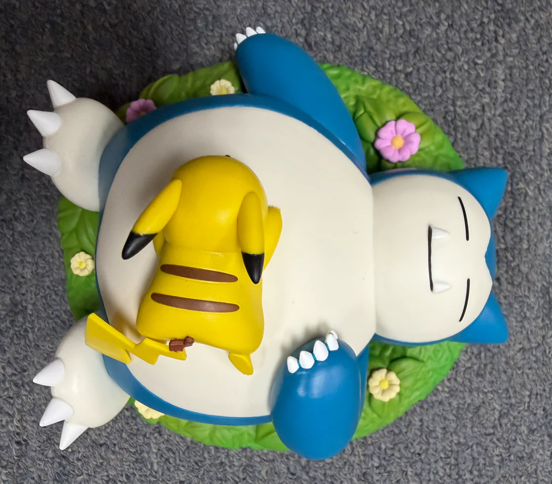 (C#75) (Sold as Singles) Banpresto 2807725 Pokemon Relax Time Pikachu & Snorlax Figure, 3.9" - Image 5