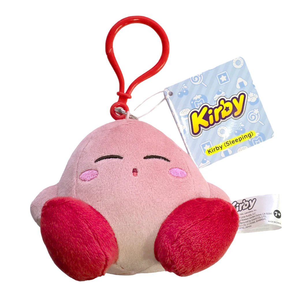 Little Buddy Kirby's Adventure - Kirby Sleeping Pose Plush Dangler, 3.5" - 1712 - Image 2