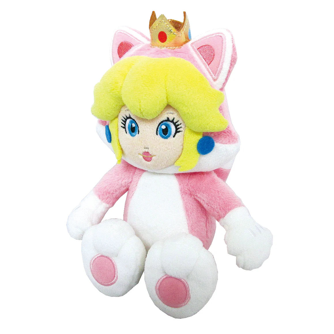 Little Buddy Super Mario 3D World Series Neko Cat Peach Plush, 10" - 1373