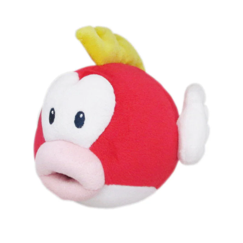 Little Buddy Super Mario All Star Collection Cheep Cheep Plush, 5" - 1595