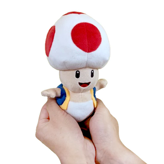 Little Buddy Super Mario All Star Collection Toad Plush, 7.5" - 1417 - Image 2