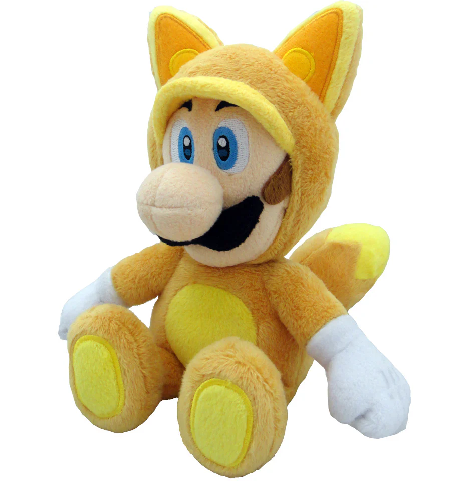 Little Buddy Super Mario Series Kitsune Fox Luigi Plush, 9" - 1272