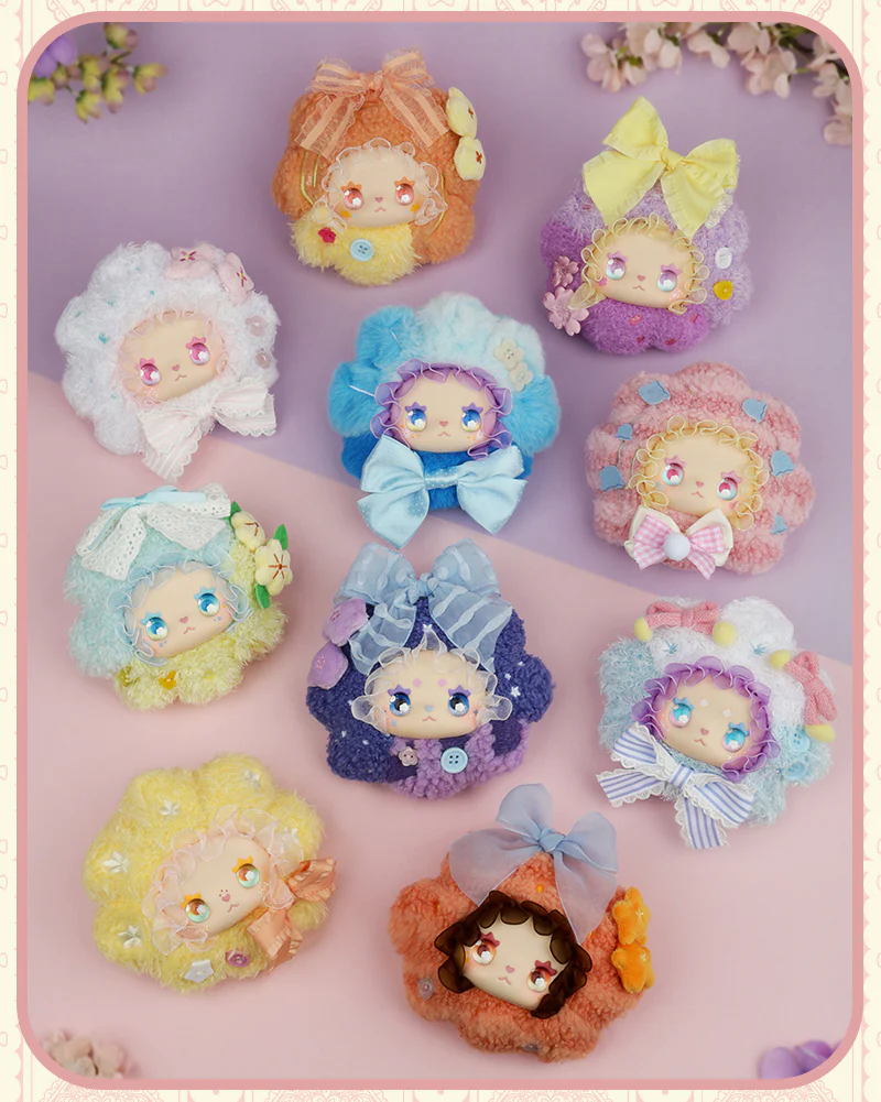 Lucky Emma LOVELY EMMA Flower Floral Seasons Series Vinyl Face Plush Pendant Blind Box (Box of 8) MJ-000099 - Image 3