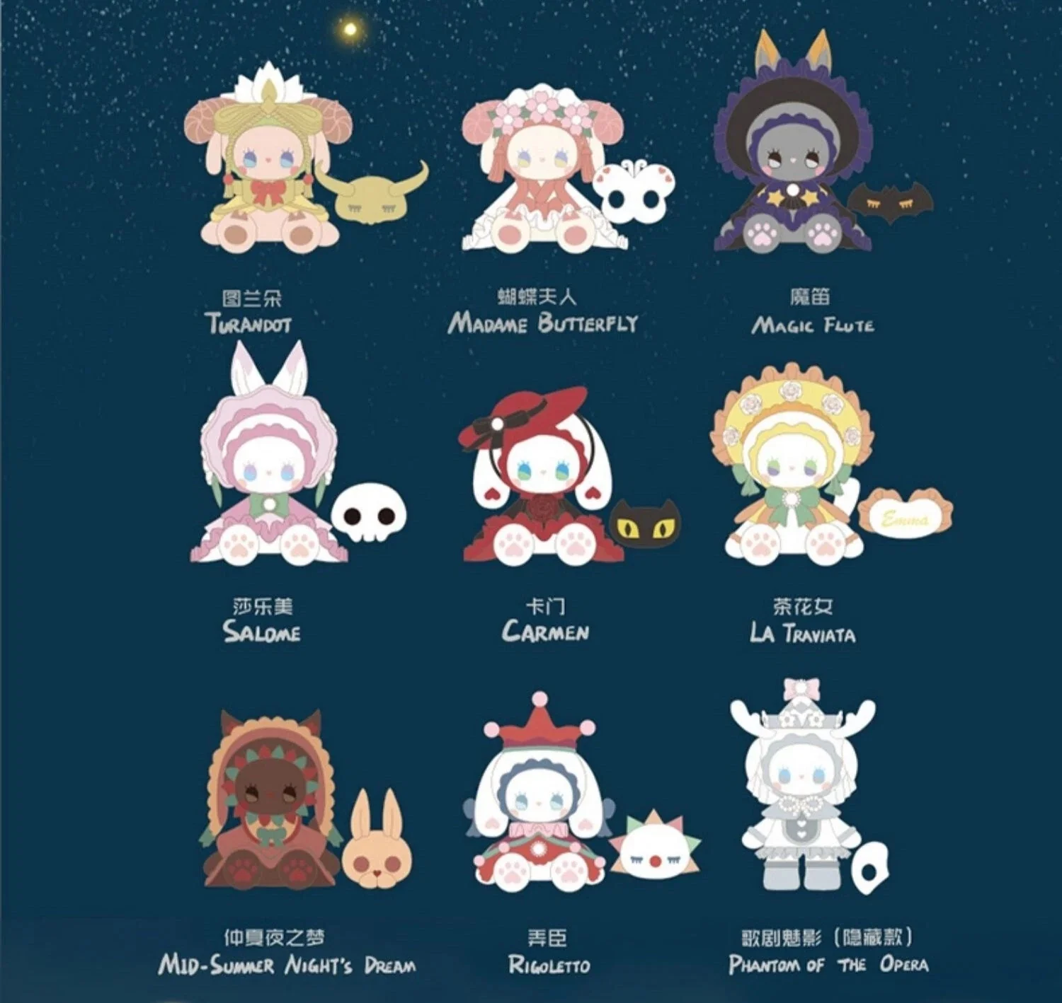 Lucky Emma Secret Forest Masked Ball Series Figure Blind Box (Box of 8) MJ-000021 - Image 4