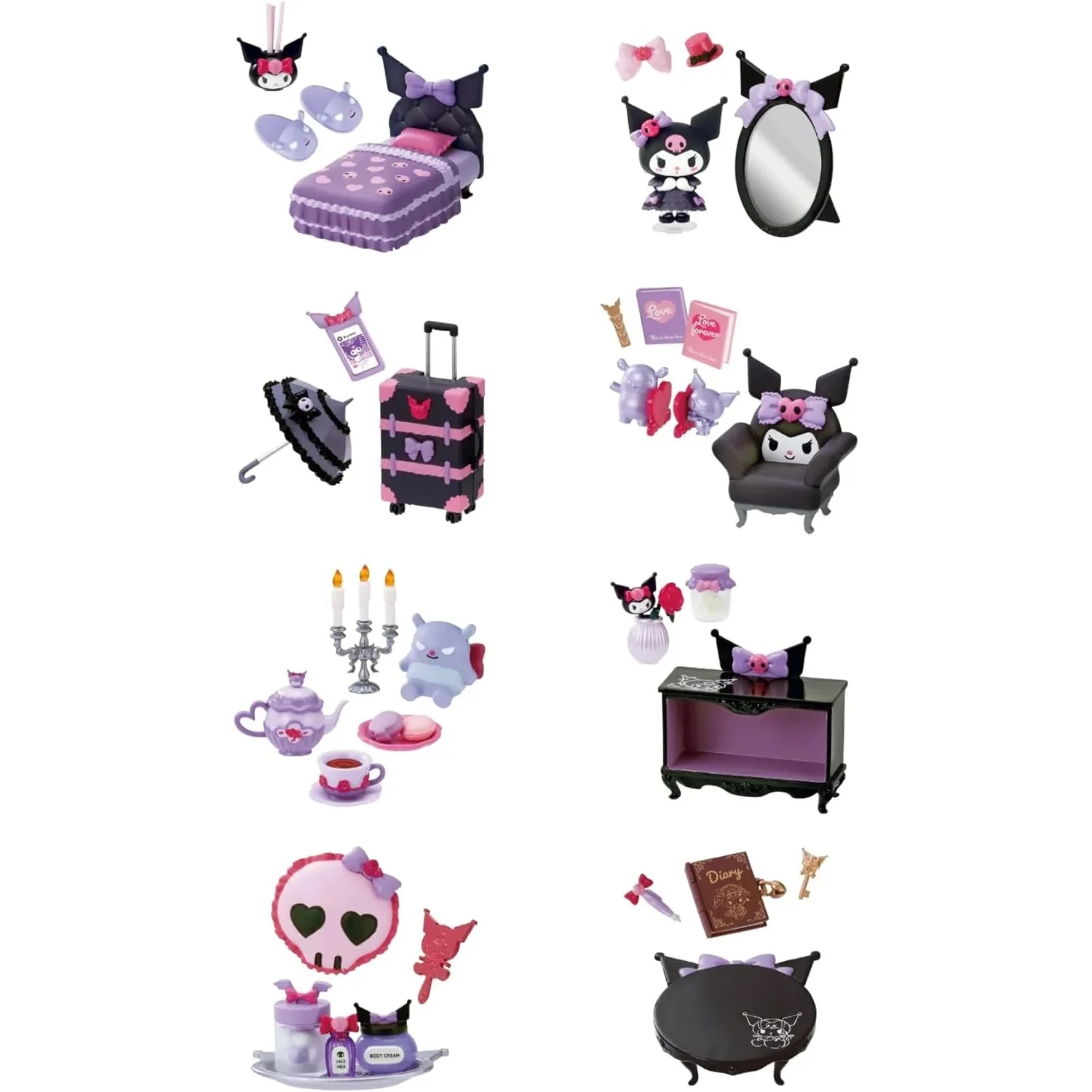 Rement Sanrio Kuromi's Gothic Room Blind Box (Box of 8) - Image 2