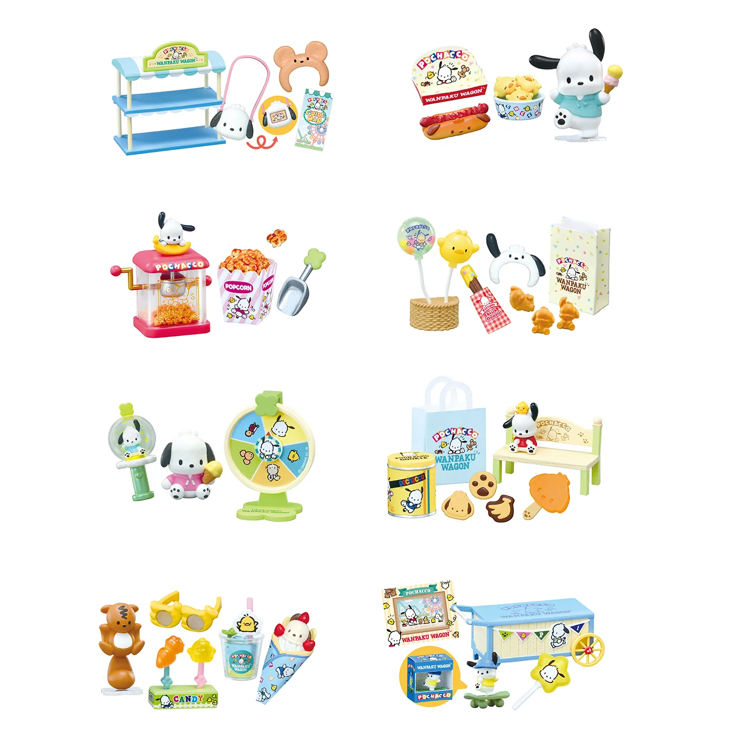 Rement Sanrio Characters Pochacco's Amusement Park Blind Box (Box of 8) - Image 2