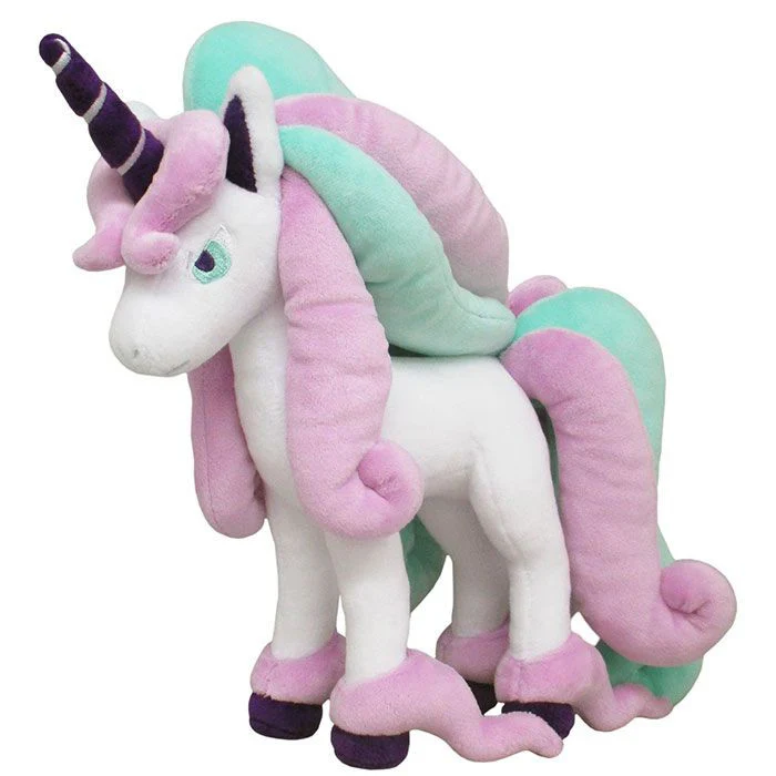 Sanei Pokemon All Star Collection PP184 Galarian Rapidash Plush, 13"