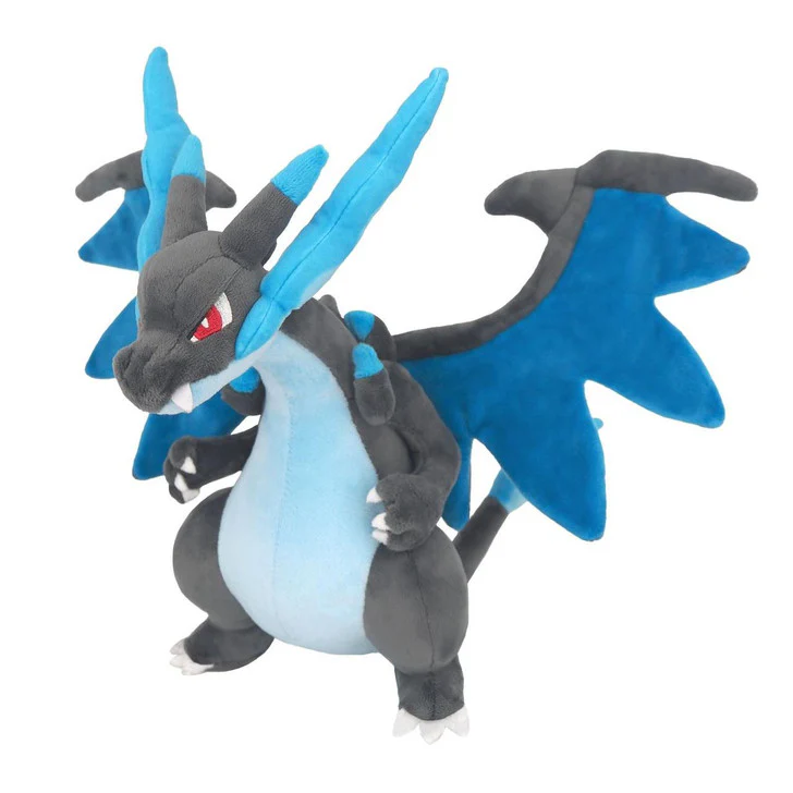 Sanei Pokemon All Star Collection PP281 Mega Charizard X Plush, 10"