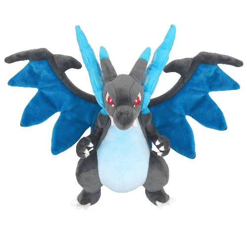 Sanei Pokemon All Star Collection PP281 Mega Charizard X Plush, 10" - Image 2