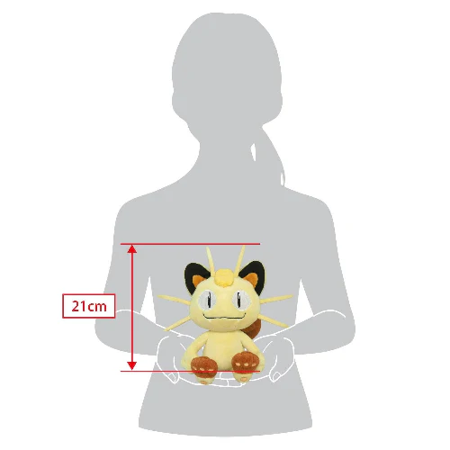 Sanei Pokemon All Star Collection PP37 Meowth Plush, 8" - Image 3