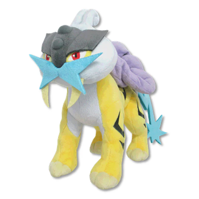 Sanei Pokemon All Star Collection PP62 Raikou Plush, 7.5"