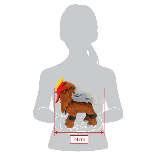 Sanei Pokemon All Star Collection PP63 Entei Plush, 9" - Image 5