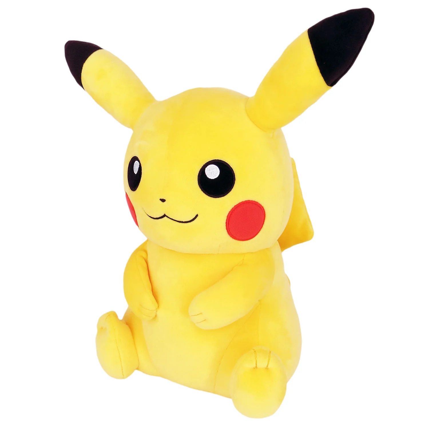 Sanei Pokemon All Star Collection PZ60 PoteHagu Cushion Pikachu Plush, 14" - Image 2