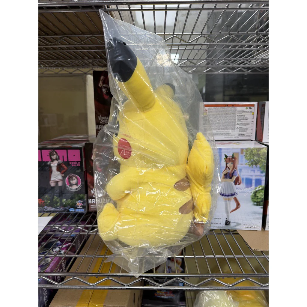 Sanei Pokemon All Star Collection PZ60 PoteHagu Cushion Pikachu Plush, 14" - Image 8