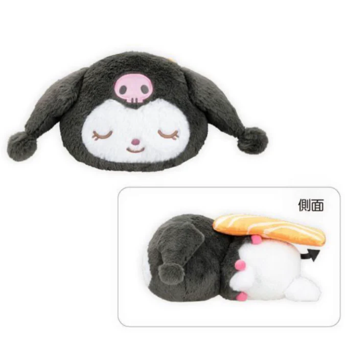 (Sold as Singles) Eikoh Sanrio EK89830H89831 Characters Laid-back Sushi Life Doll BIG Type 1 - Kuromi, 11"