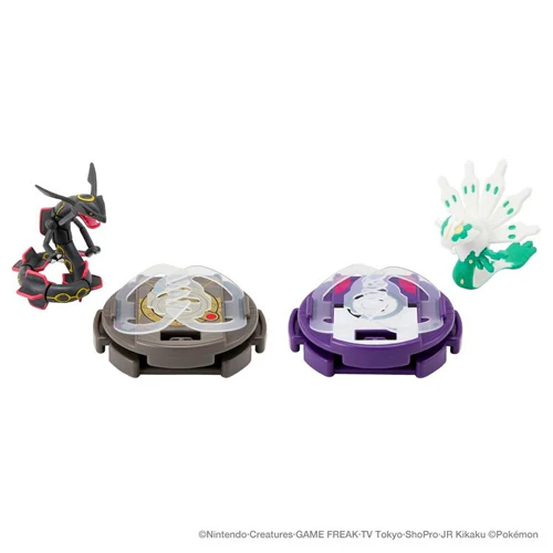 Takaratomy Pokemon Moncolle Battle Set Black Rayquaza VS White Zygarde (50% Form) Figure - Image 4