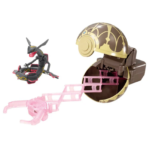Takaratomy Pokemon Moncolle Pokedelze Black Rayquaza w/ Launcher (Ancient Pokeball) Figure - Image 2